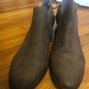 Dark Brown Booties (Size 9)
